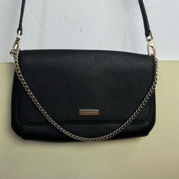 Kate Spade Greer Laurel Way Leather Crossbody Shoulder Convert Bag Chain Strap - Picture 4 of 16